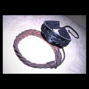 Leatherette bracelets. Unisex